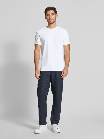 Les Deux T-Shirt mit Rundhalsausschnitt Modell 'Norregaard' Weiss 1