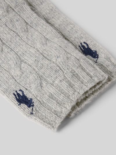 Polo Ralph Lauren Vingerloze handschoenen van een mix van wol en kasjmier Middengrijs - 2