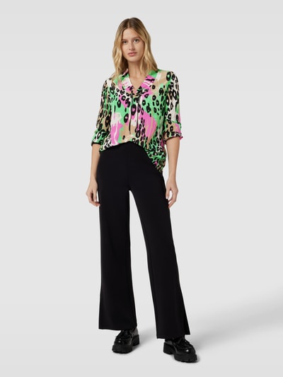 Marc Cain Blouse met all-over motief Neon groen - 1