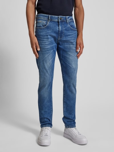 Petrol Slim fit jeans in 5-pocketmodel Jeansblauw - 4