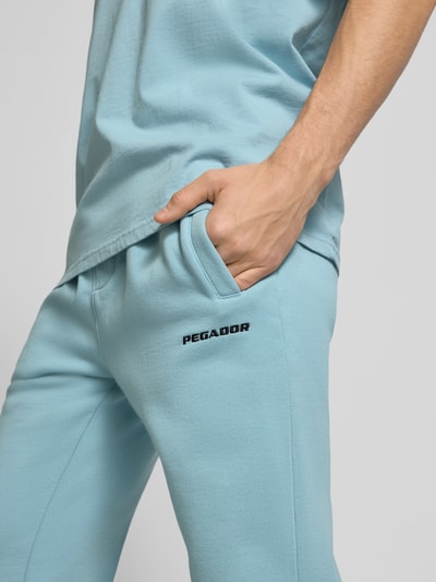 Pegador Sweatbroek met elastische band Lichtblauw - 3