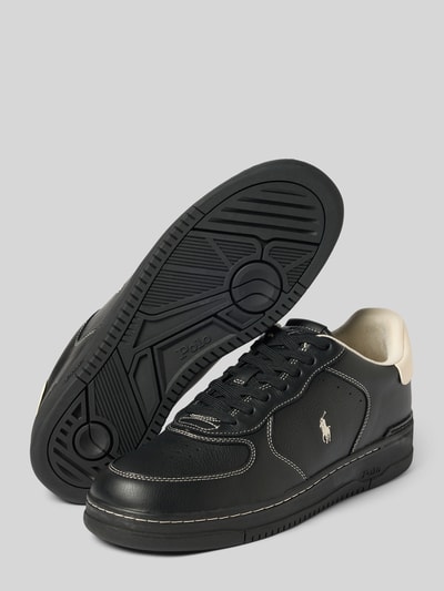 Polo Ralph Lauren Sneaker Low aus Rindsnappa Black 4