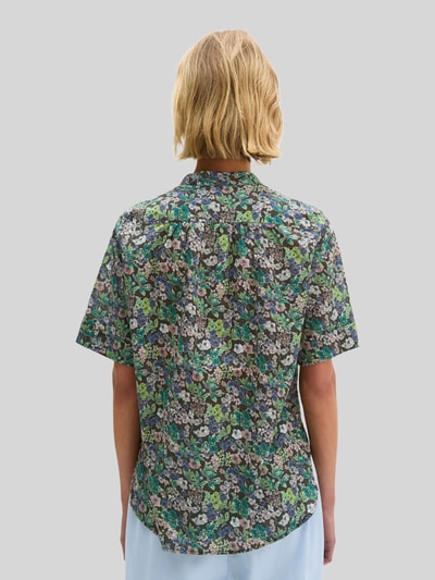 Marc O'Polo Regular Fit Kurzarmbluse aus reiner Baumwolle Mittelbraun 5