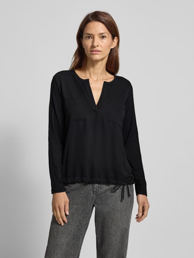 monari Bluzka z dekoltem w serek Czarny 4