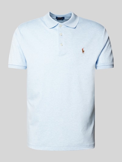 Polo Ralph Lauren Poloshirt mit Label-Stitching Hellblau 2