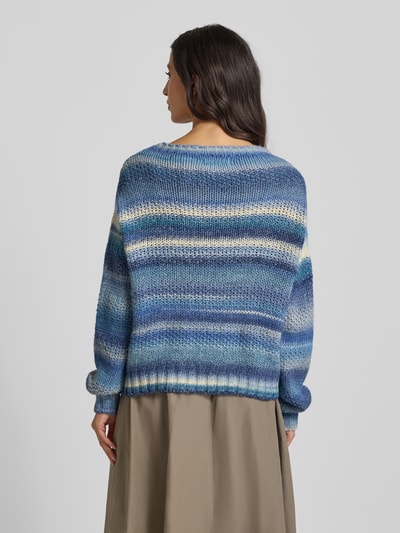 LOLLYS LAUNDRY Strickpullover mit Rundhalsausschnitt Modell 'Fairhaven' Hellblau 5
