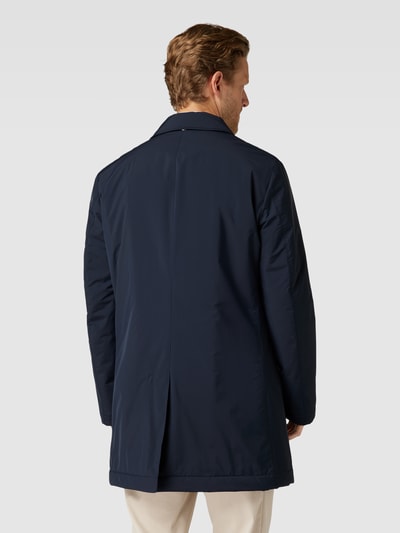 BOSS Lange jas met strookzakken, model 'Jared' Marineblauw - 5