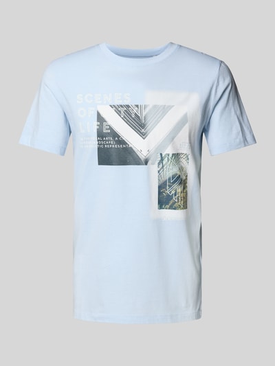 Tom Tailor Denim Regular fit T-shirt van puur katoen Lichtblauw - 2