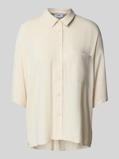 moves Bluse aus Viskose-Leinen-Mix Modell 'Elise' Beige 2