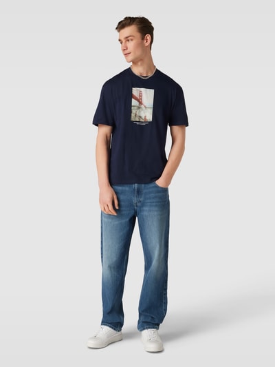 Jack & Jones T-Shirt mit Motiv-Print Modell 'COPENHAGEN' Dunkelblau 1