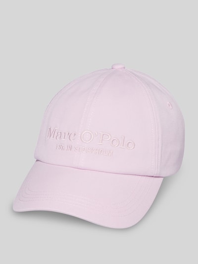 Marc O'Polo Czapka z daszkiem z wyhaftowanym logo Jasnoróżowy 1