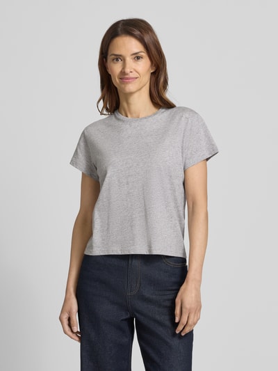 Polo Ralph Lauren T-shirt met logostitching en ronde hals Lichtgrijs gemêleerd - 4