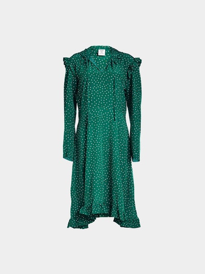 VETEMENTS Kleid aus Seide Grün 1