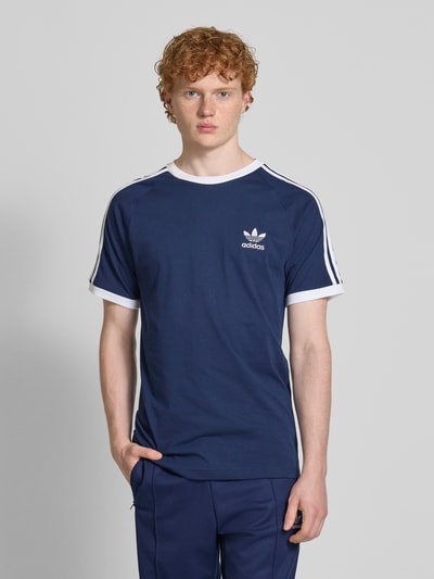 adidas Originals T-Shirt mit Label-Stitching Marine 4