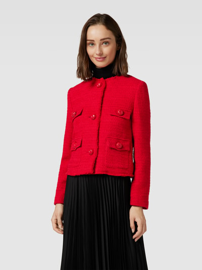 MANGO Blazer in Bouclé-Optik Modell 'WINTOUR' Rot 4