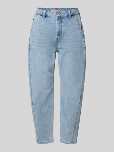Produktfoto, Ballon Jeans mit Eingrifftaschen od Buena Vista, jasny niebieski, efekt znoszenia, mieszanka bawełny i wiskozy, wpuszczane kieszenie