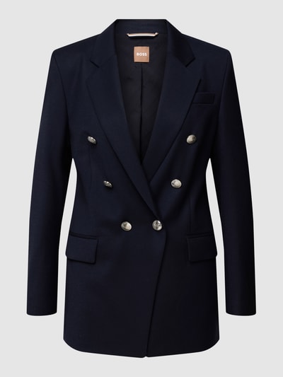 BOSS Black Women Blazer mit Label-Details Modell 'Jatera' Marine 2