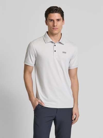 LUHTA Regular Fit Poloshirt mit Label-Print Modell 'KIVILAHTI' Hellgrau 4