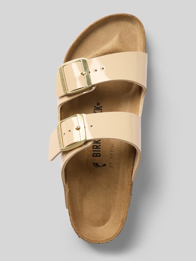 Birkenstock Slides mit Dornschließen Modell 'Arizona' Beige 3
