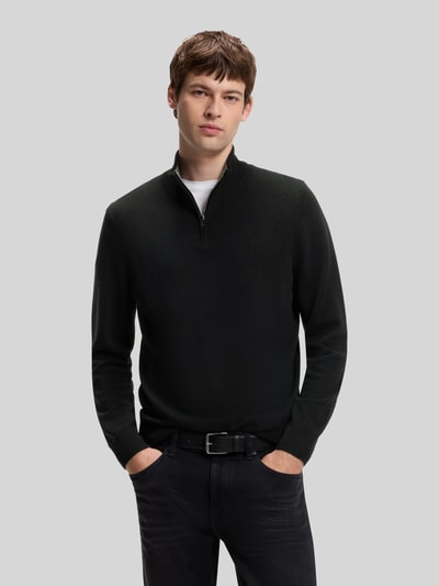 BOSS Regular Fit Pullover aus Schurwoll-Kaschmir-Mix Modell 'H-Hemarlo' Black 4
