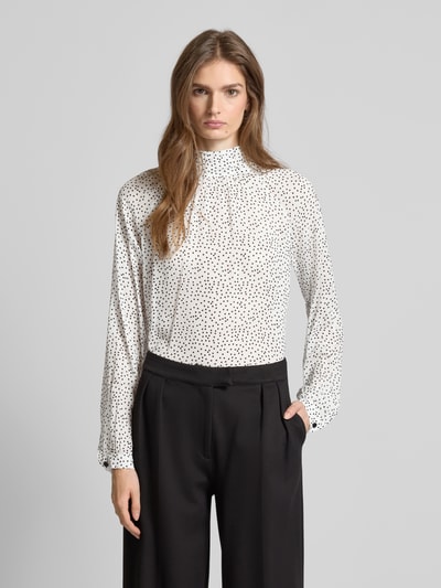 Stefanel Blouseshirt met strikdetail, model 'GEORGETTE' Offwhite - 4