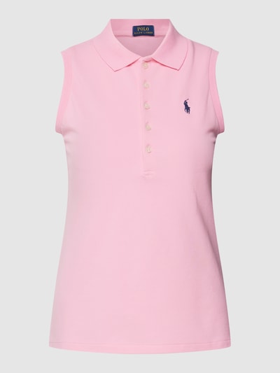 Polo Ralph Lauren Poloshirt mit Label-Stitching Modell 'JULIE' Pink 2