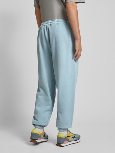 KARL KANI Sweatpants met logostitching Lichtblauw - 5