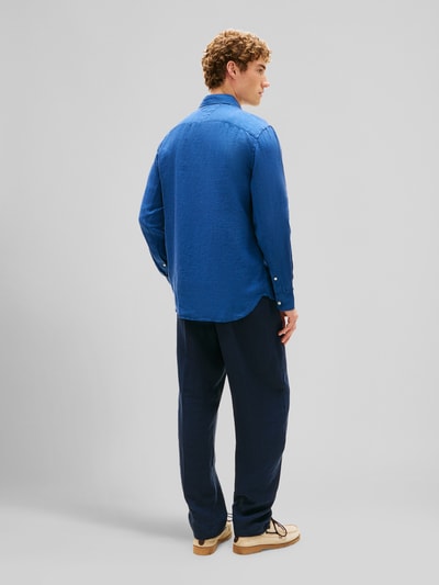 Tommy Hilfiger Regular Fit Freizeithemd aus reinem Leinen Jeansblau 5