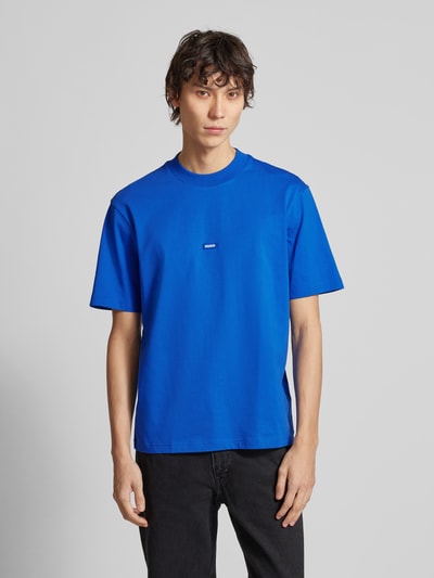 Hugo Blue T-Shirt mit Label-Badge Modell 'Nieros' Blau 4