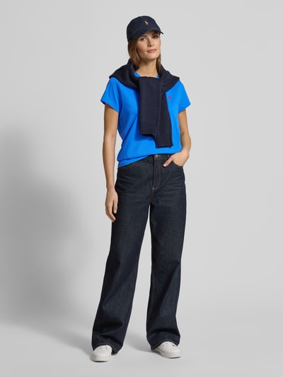 Polo Ralph Lauren T-shirt met labelstitching Bleu - 1