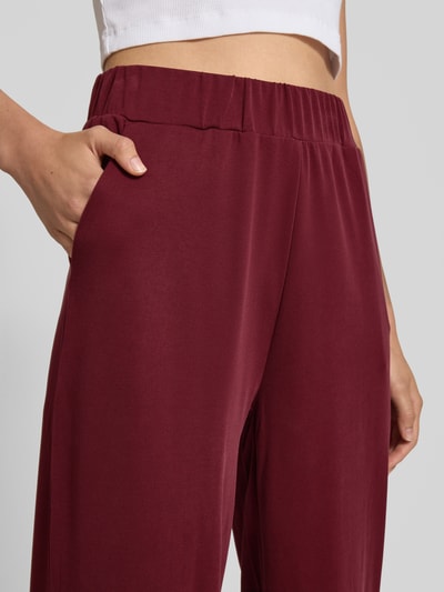 Jake*s Casual Culotte met elastische band Donkerrood - 3