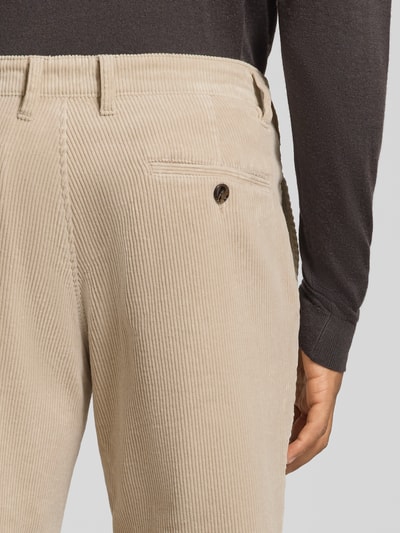 Christian Berg Men Straight Fit Stoffhose aus Baumwoll-Mix Sand 3