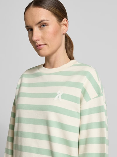 ARMEDANGELS Bluza dresowa z czystej bawełny organicznej o kroju oversize model 'ICONIC A FRANKAA' Miętowy 3