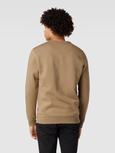 Blend Sweatshirt mit Label-Print Sand 5