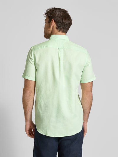 Tommy Hilfiger Regular fit vrijetijdsoverhemd van een mix van katoen en linnen Lichtgroen - 5