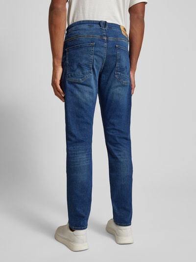 Petrol Slim Fit Jeans im 5-Pocket-Design Jeansblau 5