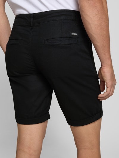 Blend Korte chino van linnenmix Zwart - 3