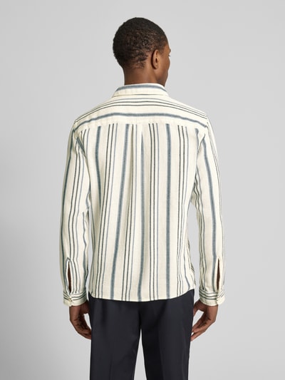 MCNEAL Tailored Fit Freizeithemd mit Kentkragen Dunkelblau 5