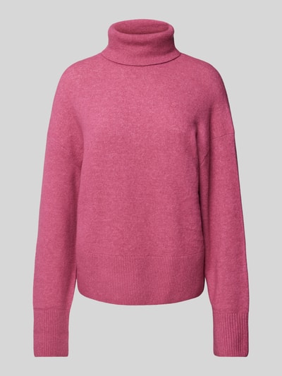 Marc O'Polo Denim Strickpullover mit Rollkragen Fuchsia 2