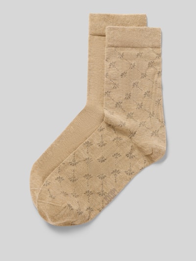 JOOP! COLLECTION Socken aus Baumwoll-Mix im 2er-Pack Modell 'DAILY GLAM' Beige 1