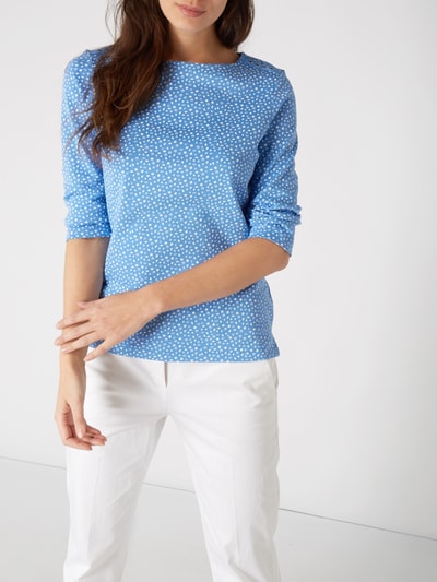 Christian Berg Woman Shirt mit Allover-Muster Blau 3