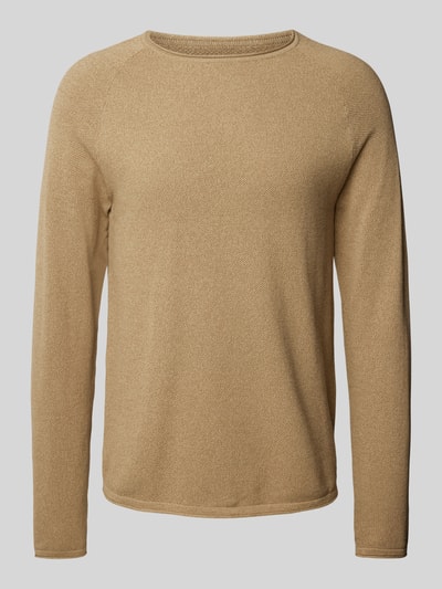 Jack & Jones Strickpullover mit Rundhalsausschnitt Beige Melange 2