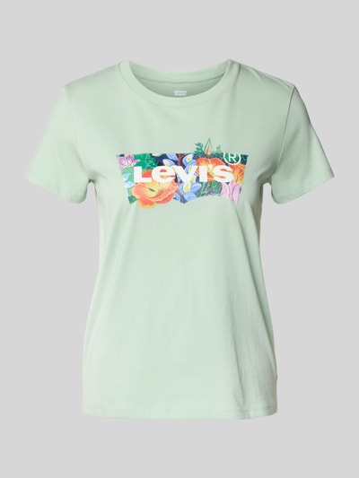 Levi's® T-shirt met ronde hals, model 'THE PERFECT' Lindegroen - 2