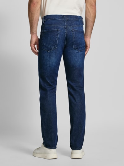 Brax Slim fit jeans met 5-pocketmodel, model 'Chuck' Donkerblauw gemêleerd - 5