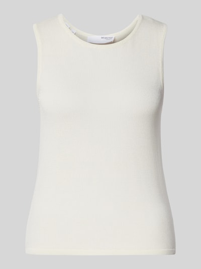 Selected Loose Fit Top aus Viskose-Mix Modell 'MOON' Ecru 2
