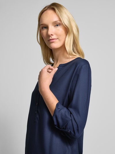 Christian Berg Woman Lange blouse met V-hals Donkerblauw - 3