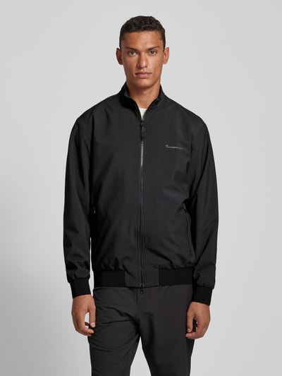 Knowledge Cotton Apparel Softshell-jack met ritszakken, model 'NORDENVIND™' Zwart - 4