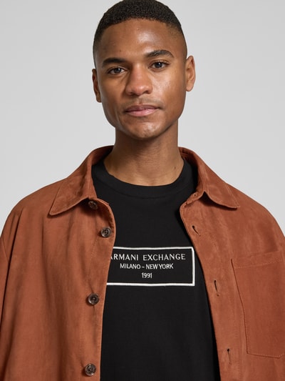 ARMANI EXCHANGE T-shirt met ronde hals Zwart - 3