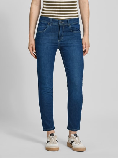 MAC Wide leg jeans in 5-pocketmodel, model 'PURE GALLON' Donkerblauw - 4