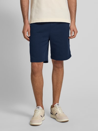 Lacoste Regular Fit Sweatshorts mit Galonstreifen Blau 4